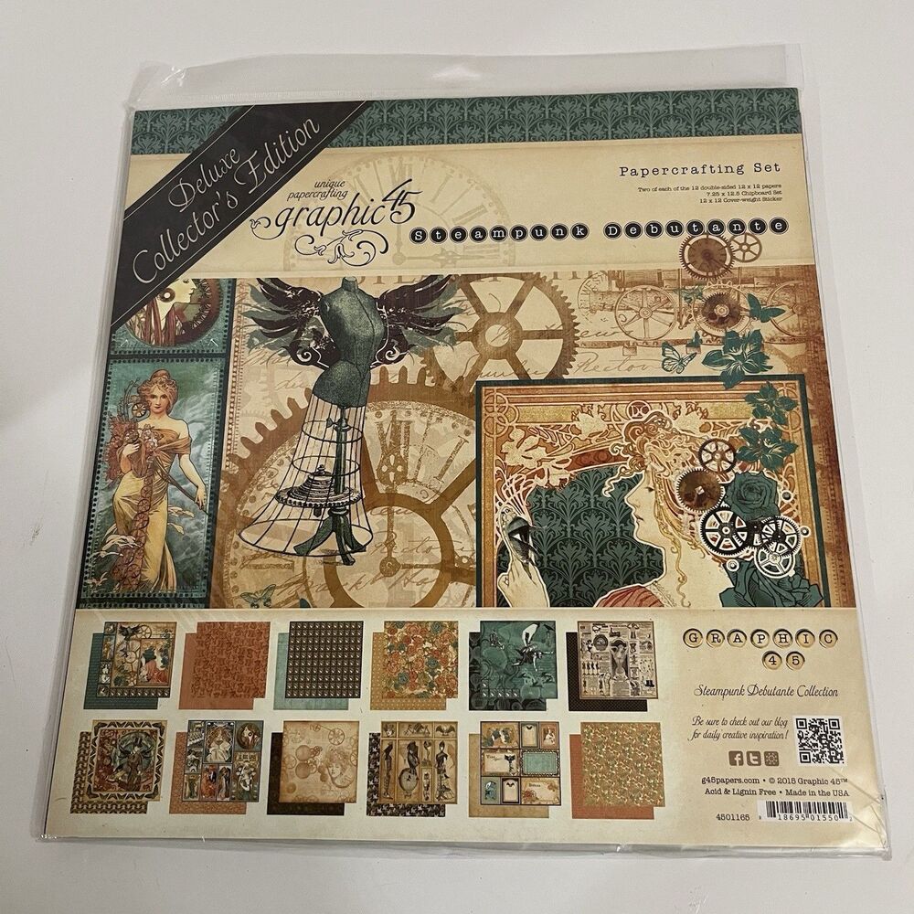 Graphic 45 Steampunk Debutante Deluxe Collector's Edition SEALED Retired